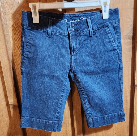 Vintage American Eagle Bermuda Shorts Denim Size 2 - Picture 5 of 6